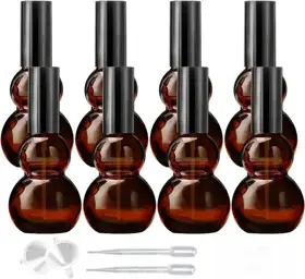 Amber Glass Perfume Spray Bottles view 1