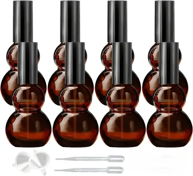 Amber Glass Perfume Spray Bottles