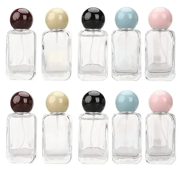 Empty perfume spray bottles
