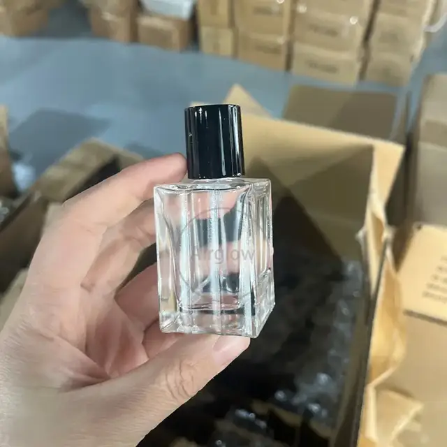 Square Glass Perfume Spray Bottles