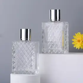 Square Glass Perfume Spray Bottles