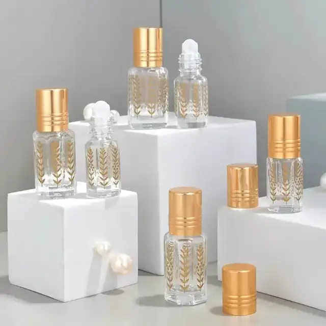 Refillable glass roll-on bottles