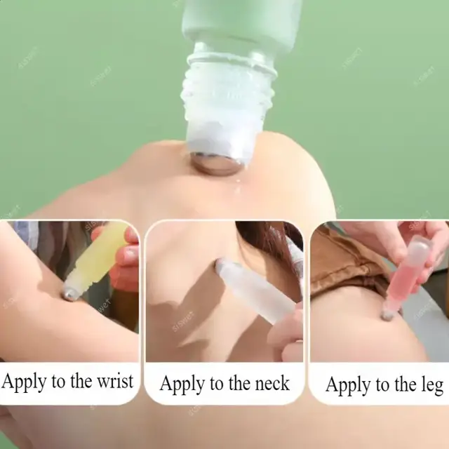 Frosted Glass Roll-On Bottles view 2