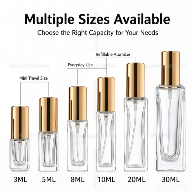 Glass Perfume Spray Bottles view 2