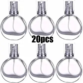 Empty perfume spray bottles