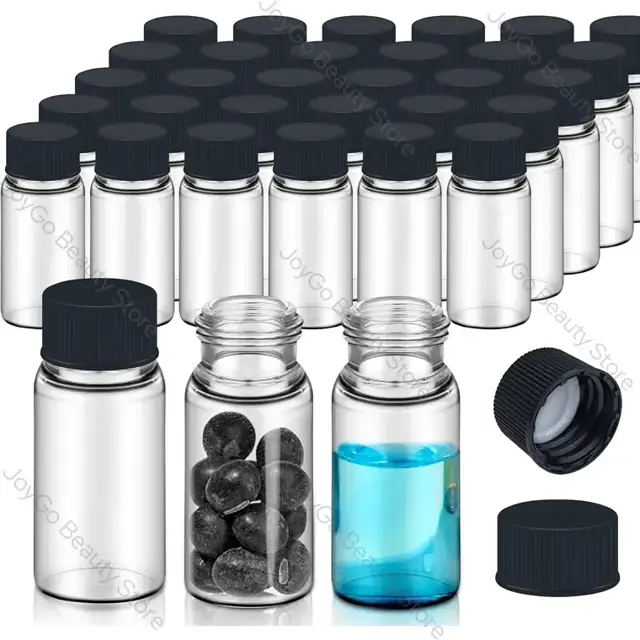 Glass Sample Vials with Stoppers