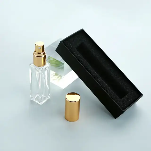 Square Glass Perfume Spray Bottles view 2