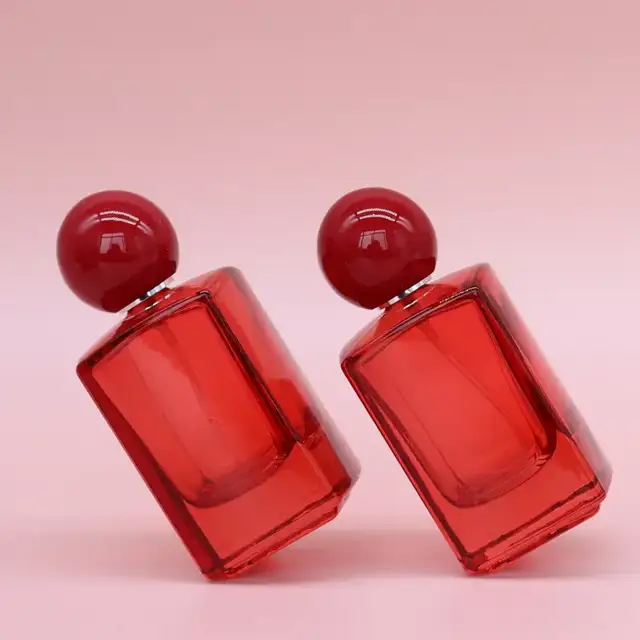 Square empty perfume spray bottles