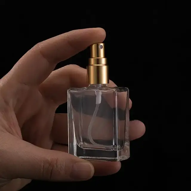 Square Glass Sample Spray Bottles view 2