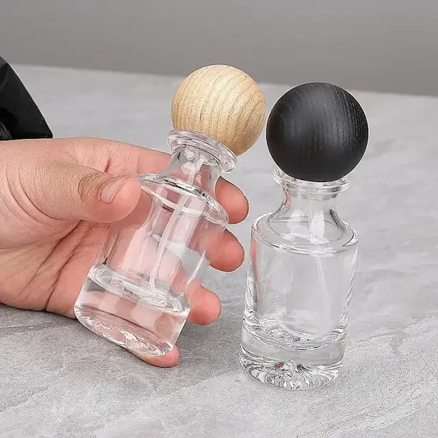Empty perfume spray bottles