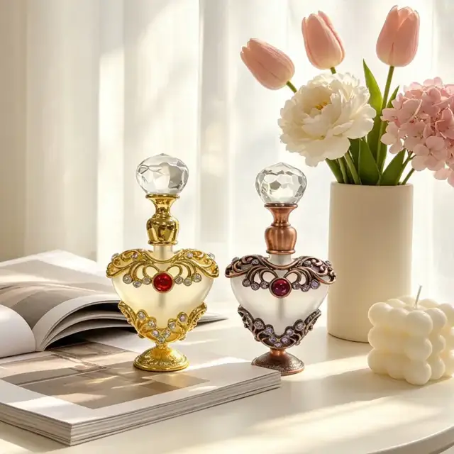 Heart-Shaped Perfume Bottles