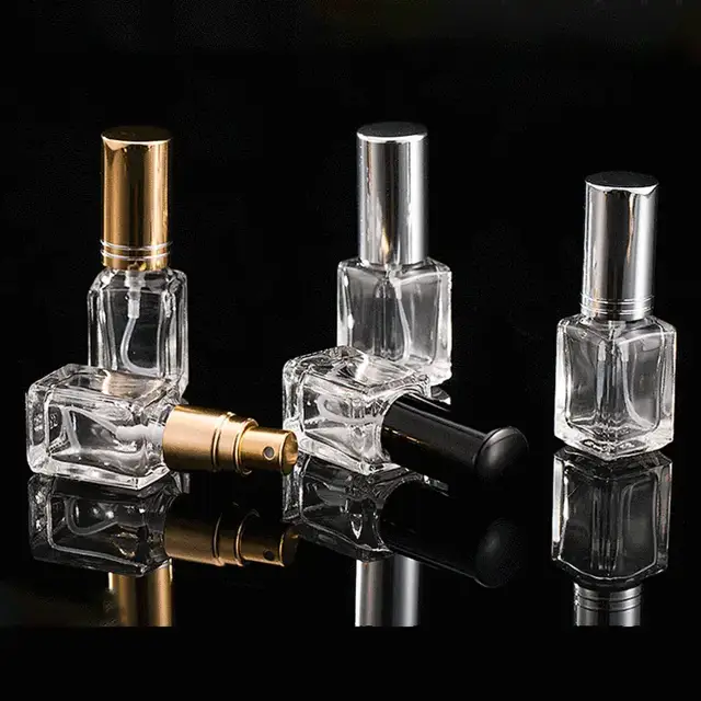Square Glass Perfume Spray Bottles view 4
