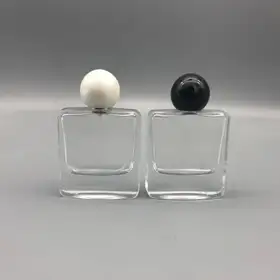 Square Glass Perfume Spray Bottles view 1