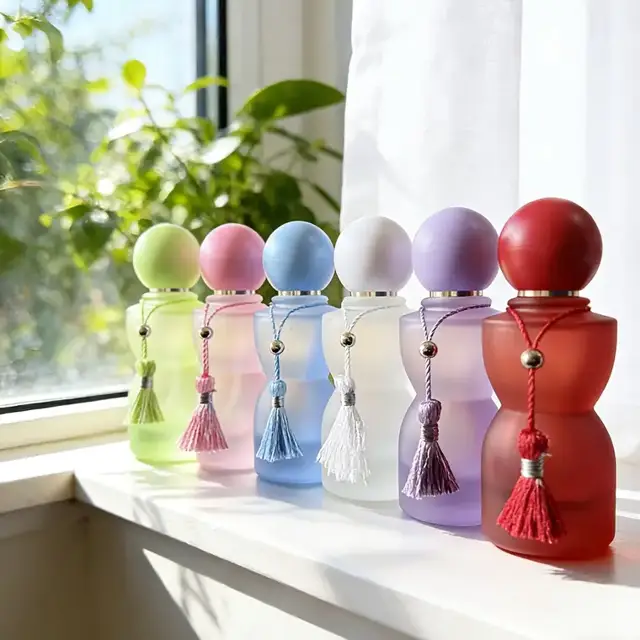 Frosted Glass Perfume Spray Bottles view 2