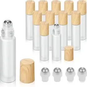 Frosted Glass Roll-On Bottles view 1
