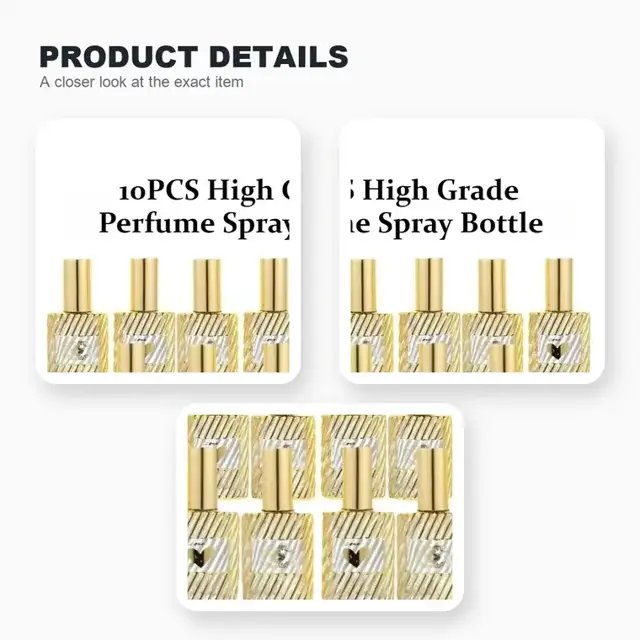 Glass Sample Spray Bottles view 3