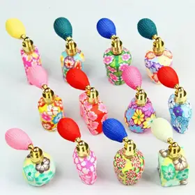 Empty perfume spray bottles view 1